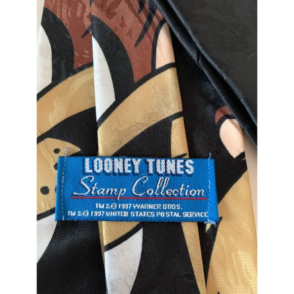 Tasmanian Devil neck tie stamp collection necktie 1997 y2k - Picture 2 of 7